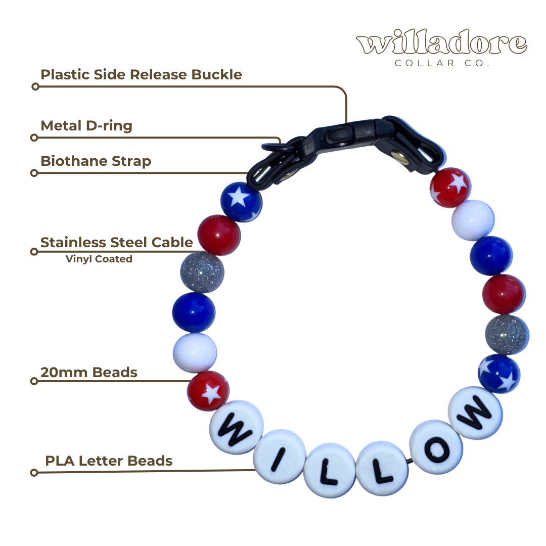 Firecracker Friendship Dog Collar