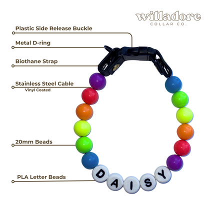 Neon Friendship Dog Collar