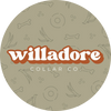 “Willadore Collar Co. circular logo used for handmade personalized dog collar brand.”