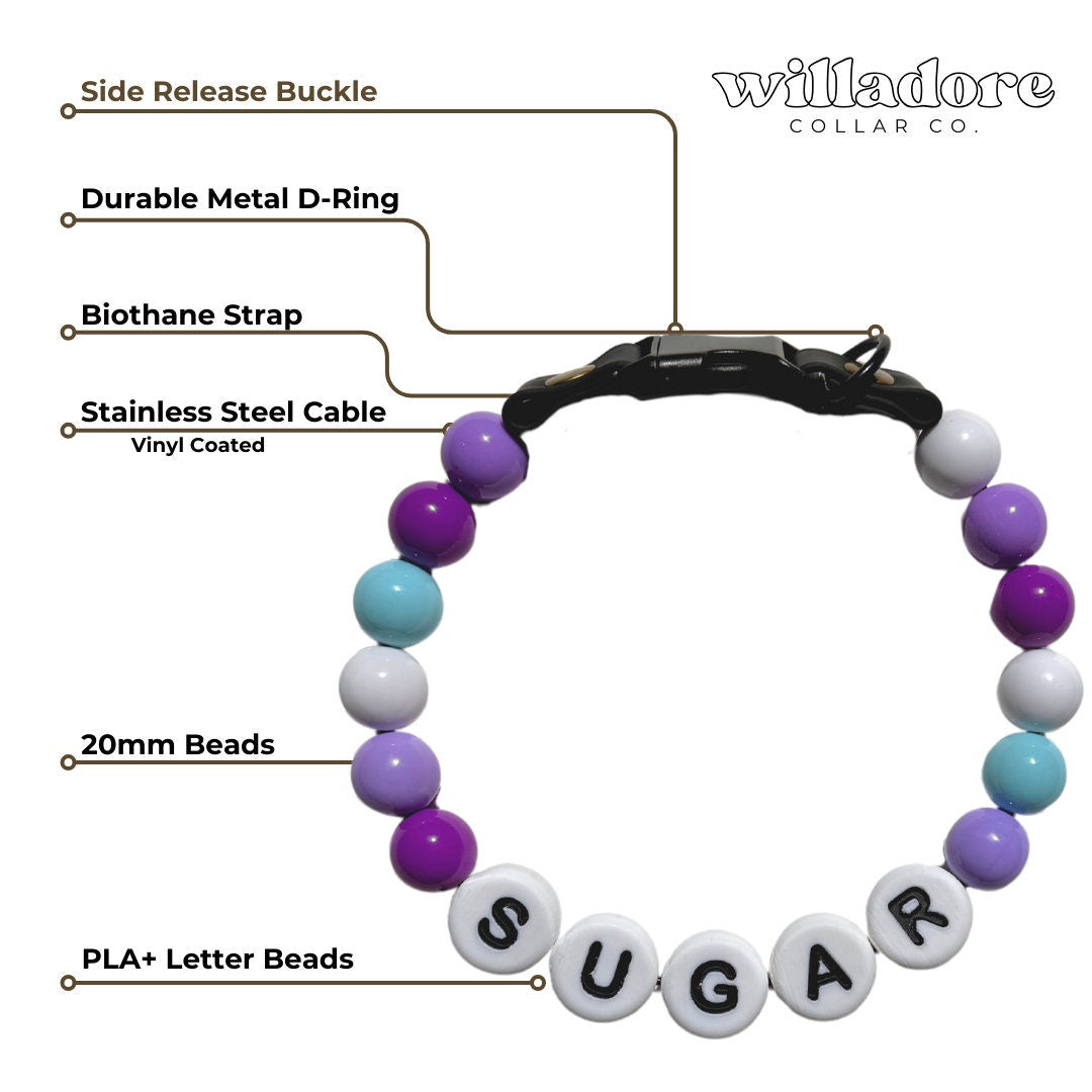 Amethyst Dog Friendship Collar